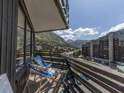 Vue générale sur la montagne ou vue sur la montagne depuis l'appartement