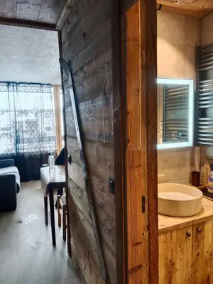 Salle de bains dans l'établissement Studio montagne