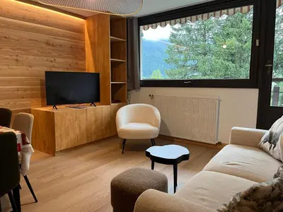 Télévision ou salle de divertissement dans l'établissement Appartement rénové proche centre, 3 pièces, balcon - FR-1-464-250