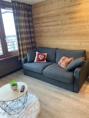 Coin salon dans l'établissement Tignes Appartement ski au pied Val Claret