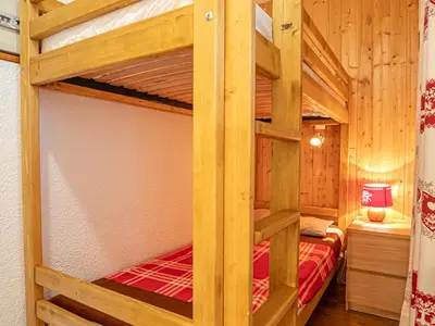 Plan de l'établissement Studio cabine 3 pers Sud avec balcon en 1ère ligne neige - FR-1-840-51
