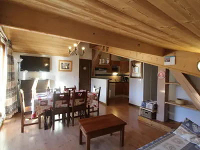 Plan de l'établissement Appartement spacieux 6 pers., vue montagne, 2 chambres, Wifi - FR-1-508B-15