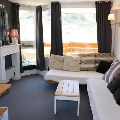 Studio lumineux skis aux pieds avec balcon à Tignes - FR-1-502-594