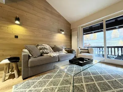 Coin salon dans l'établissement Résidence Le Dome - Appartement duplex renove · Centre station MAE-1543