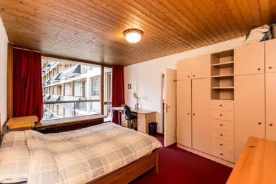 Un ou plusieurs lits dans un hébergement de l'établissement Résidence Le Portillo - 3pieces cosy · Proche centre station MAE-1613