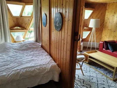 Un ou plusieurs lits dans un hébergement de l'établissement Résidence Le Santel - 3 pieces · La Daille · Ski aux pieds MAE-1733