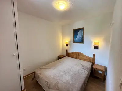 Un ou plusieurs lits dans un hébergement de l'établissement Appartement Lanslebourg, 6 pers, tout confort - FR-1-508-309