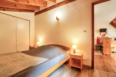 Un ou plusieurs lits dans un hébergement de l'établissement Résidence Le Soliet 1 - Appartement 2 pièces mezzanine - 6 personnes MAE-2013
