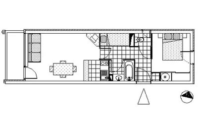 Plan de l'établissement Résidence Les Balcons Des Curtious - Appartement 2 pièces coin montagne - 4 personnes MAE-2103