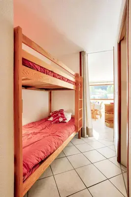 Un ou plusieurs lits dans un hébergement de l'établissement Résidence Les Balcons Des Curtious - Appartement 2 pièces - 6 personnes MAE-2173