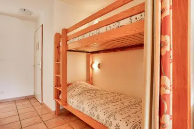 Un ou plusieurs lits dans un hébergement de l'établissement Résidence Les Balcons Des Curtious - 2 pièces coin montagne - 6 personnes MAE-2293
