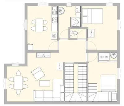 Plan de l'établissement Résidence Andagne - Appartement spacieux bien situé MAE-2423