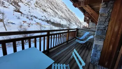 Vue générale sur la montagne ou vue sur la montagne depuis l'appartement