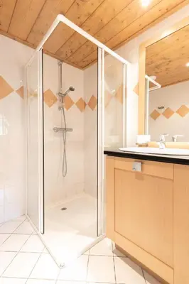 Salle de bains dans l'établissement Les Chalet De Flambeau - Chalet de Flambeau B12 MAE-2473