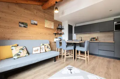 Cuisine ou kitchenette dans l'établissement Résidence Cokott - Appartement 2 pièces - 4 personnes MAE-2513