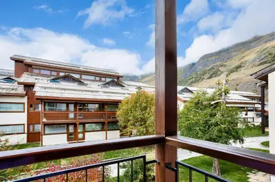 Vue générale sur la montagne ou vue sur la montagne depuis l'appartement