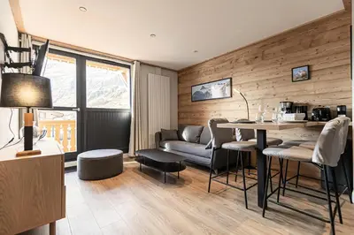 Coin salon dans l'établissement Résidence Cokott - 2 Pièces pour 4 Personnes MAE-2603