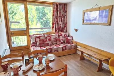 Coin salon dans l'établissement Breathtaking view of Mont-Blanc calm assured