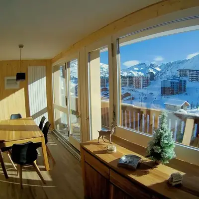 Appartement spacieux 3 chambres avec grande terrasse et WIFI à Tignes - FR-1-502-604
