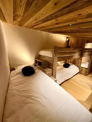 Un ou plusieurs lits dans un hébergement de l'établissement Résidence Hauts Du Val Claret B3 - Appartement renové·Pied des pistes·Balcon MAE-1733