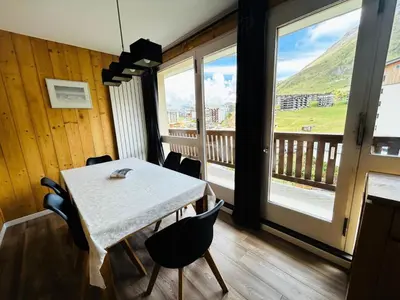 Vue générale sur la montagne ou vue sur la montagne depuis l'appartement