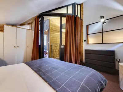 Un ou plusieurs lits dans un hébergement de l'établissement Résidence Val D'isere Village - Appartement rénové Ski aux pieds Balcon MAE-2973
