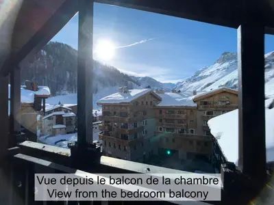 Vue générale sur la montagne ou vue sur la montagne depuis l'appartement