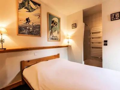 Un ou plusieurs lits dans un hébergement de l'établissement Résidence Val D'isere Village - Appartement lumineux Ski aux pieds Parking couvert MAE-3013