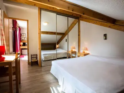 Un ou plusieurs lits dans un hébergement de l'établissement Résidence OrÉades - Appartement duplex confortable Proche des pistes et des commerces Terasse MAE-3033