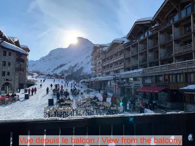 Vue générale sur la montagne ou vue sur la montagne depuis l'appartement