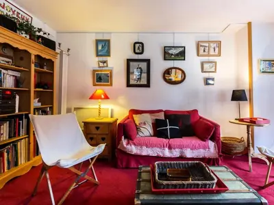 Coin salon dans l'établissement Résidence Val D'isere Village - Appartement confortable Au pieds des pistes Parking couvert MAE-3183