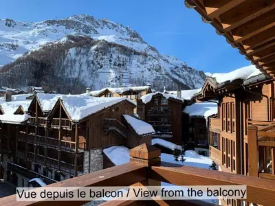 Vue générale sur la montagne ou vue sur la montagne depuis l'appartement