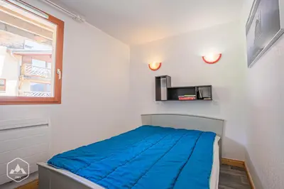 Un ou plusieurs lits dans un hébergement de l'établissement Résidence Les Flocons D'argent - Confortable appartement au pied des pistes. MAE-0733