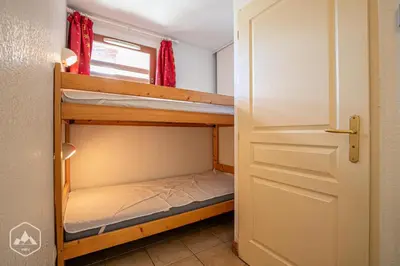 Un ou plusieurs lits dans un hébergement de l'établissement Résidence Les Flocons D'argent - Confortable appartement au pied des pistes. MAE-0733
