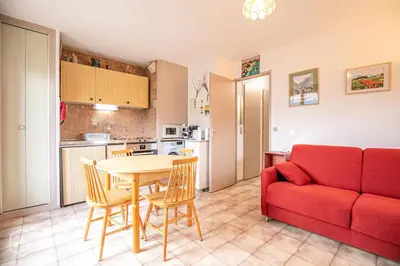 Cuisine ou kitchenette dans l'établissement Résidence Saint Sebastien - Charmant appartement 2 pièces en étage avec une belle vue dégagée sur les montagnes MAE-0873