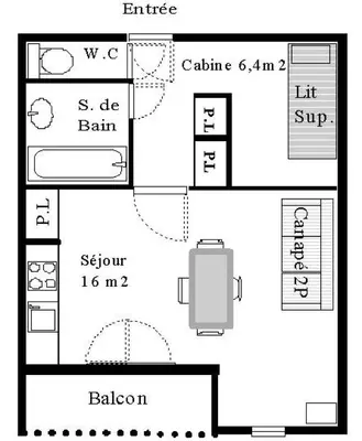 Plan de l'établissement Résidence Saint Sebastien - Ambiance petit chalet avec vue sur les montagnes. MAE-0953