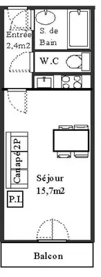 Plan de l'établissement Résidence Setives - Studio agréable avec vue sur les montagnes MAE-1183