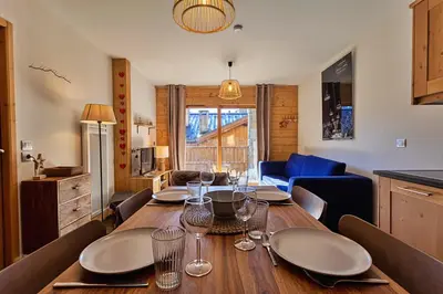 Cuisine ou kitchenette dans l'établissement Crépines - Appartement 2 à 4 personnes au pied des pistes