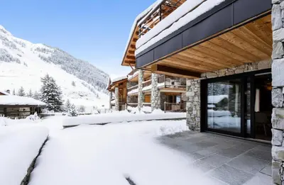 L'établissement Résidence Turios 2 - Appartement entièrement rénové ski aux pieds Parking couvert MAE-2883 en hiver