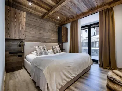 Un ou plusieurs lits dans un hébergement de l'établissement Résidence Turios 2 - Appartement entièrement rénové ski aux pieds Parking couvert MAE-2883