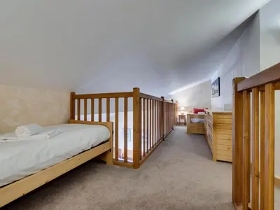 Un ou plusieurs lits dans un hébergement de l'établissement Résidence Rond Point Des Pistes - Appartement confortable Ski aux pieds Balcon MAE-2923