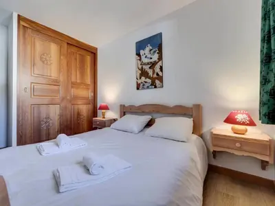 Un ou plusieurs lits dans un hébergement de l'établissement Résidence Rond Point Des Pistes - Appartement confortable Ski aux pieds Balcon MAE-2923