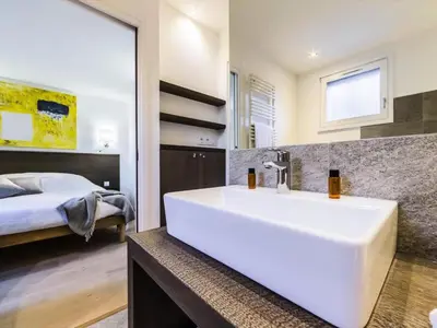 Un ou plusieurs lits dans un hébergement de l'établissement Chalet De Bellevarde - 5 Pièces pour 8 Personnes MAE-2933