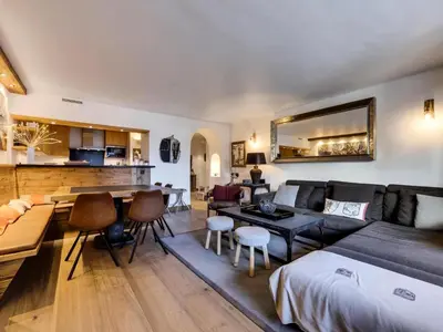 Coin salon dans l'établissement Résidence Squaw Valley - Appartement spacieux Au pieds des pistes Parking couvert MAE-2963