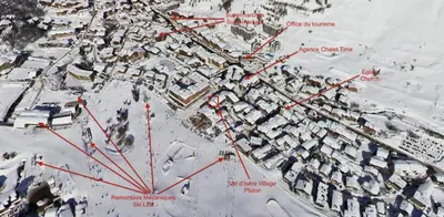 L'établissement Résidence Val D'isere Village - Appartement entièrement rénové, au pied des pistes MAE-3153 en hiver