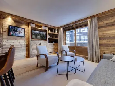 Télévision ou salle de divertissement dans l'établissement Résidence Squaw Valley - Appartement entièrement rénové Au pieds des pistes MAE-3223