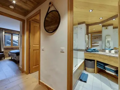 Cuisine ou kitchenette dans l'établissement Résidence Squaw Valley - Appartement entièrement rénové Au pieds des pistes MAE-3223