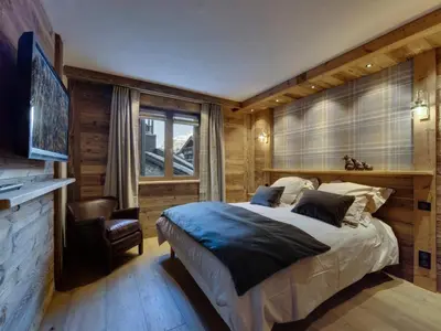 Un ou plusieurs lits dans un hébergement de l'établissement Résidence Squaw Valley - Appartement entièrement rénové Au pieds des pistes MAE-3223