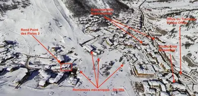 Plan de l'établissement Résidence Rond Point Des Pistes - Appartement confortable Ski aux pieds Balcon MAE-3253