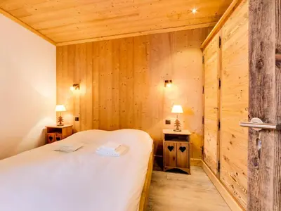 Un ou plusieurs lits dans un hébergement de l'établissement Résidence Grand Cocor - Appartement rénové Ski aux pieds MAE-3263